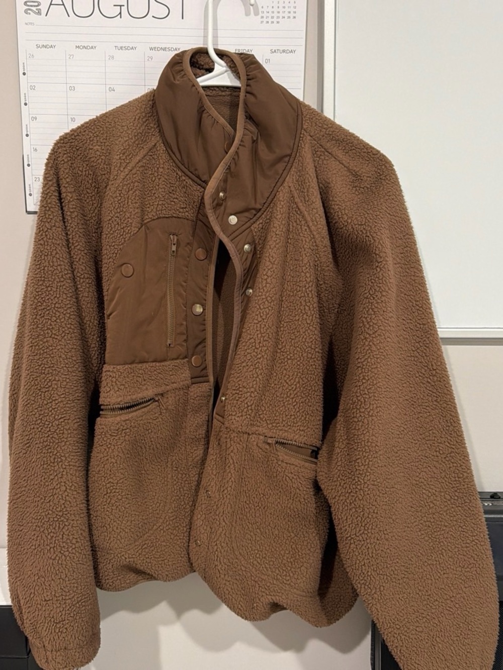 Amazon Women's Brown Teddy Sherpa Jacket